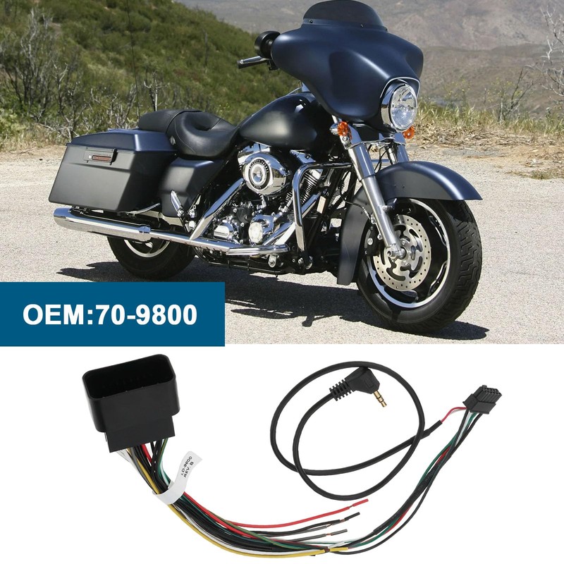 eMagTech 1Pc Motorcycle Radio Stereo Harness Wire Replacement Part 70-9800