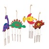 S&S Worldwide Wood Dinosaur Wind Chimes. Incl. 3 Ea of