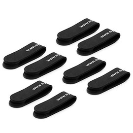 System-S 8 x Cable Holder Magnetic Clip for Headphones Cable in Black 66251347