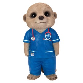 Vivid Arts - Resin Baby Meerkat Nurse Home or Garden Decoration, XMK-2375-D, 23cm, Multicoloured