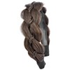 Oplira Wide Braid Headband with Teeth Synthetic Hair Braid Headband
