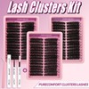 Beginner Friendly Lashes map for clusters Wispy Cluster Eyelash Extensions