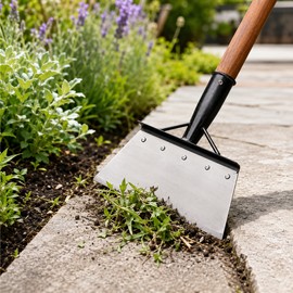 Adjustable Garden Shovel & Scraper for Weeding – 57-Inch Manganese Steel Tool for Edging, Ice and Outdoor Cleanup