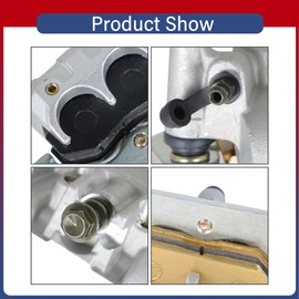 Thomletha Front Rear Brake Calipers with Pads Replacement for Yamaha Viking YXM700 VI YXC700 YXM700 2014-2021 1XD-2580T-00-00