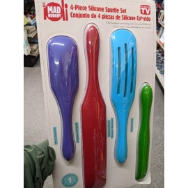 Kitchen Mad Hungry NEW NIP Silicone Spatula Spurtle Set AS SEEN ON TV Kitchen Tool...