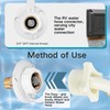 FYRIXY RV City Water Inlet with Check Valve – 3/4″
