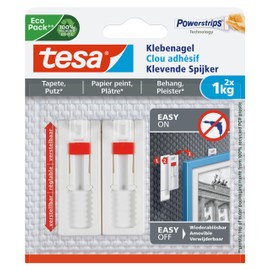 Klebenagel tesa, verstellbar, Tapete & Putz, 2 x 1 Kg