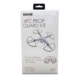 Bower 4PC Drone Propeller Guards for DJI Phantom 3 Series - Standard, Advanced, and Professional Drones | Durable, Easy to Install, Safety Cord included