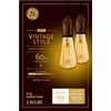 GE Lighting Vintage Edison Style LED Light Bulbs, 6 Watts