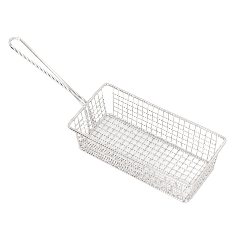 Stainless Steel Deep Fryer Basket with Long Handle Multifunction Easy