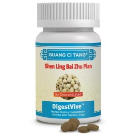 Guang Ci Tang 参苓白术/參苓白術丸五倍浓缩 Shen Ling Bai Zhu Pian DigestVive 200mg 200 Tablets