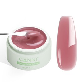 CANNI Builder Nail Gel, 1Fl Oz Dusty Rose Pink Purple Extension Gel for Nail Polish Jelly Strengthener Pink Purple Color Hard Gel for Holiday Nail Art Design for Girls