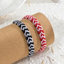 Couples Bracelets Matching Bracelets for Couples Braided String Jewelry Promise Pink Best Friends Distance Gift Couples Gifts for Him and Her