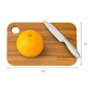 2 Pcs Berkvee Small Teak Wood Cutting Board for Kitchen–