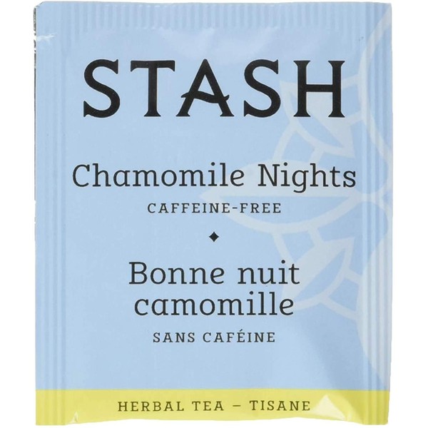 Stash Tea Chamomile Nights Herbal Tea, Box of 100 Tea Bags (Packaging May Vary)