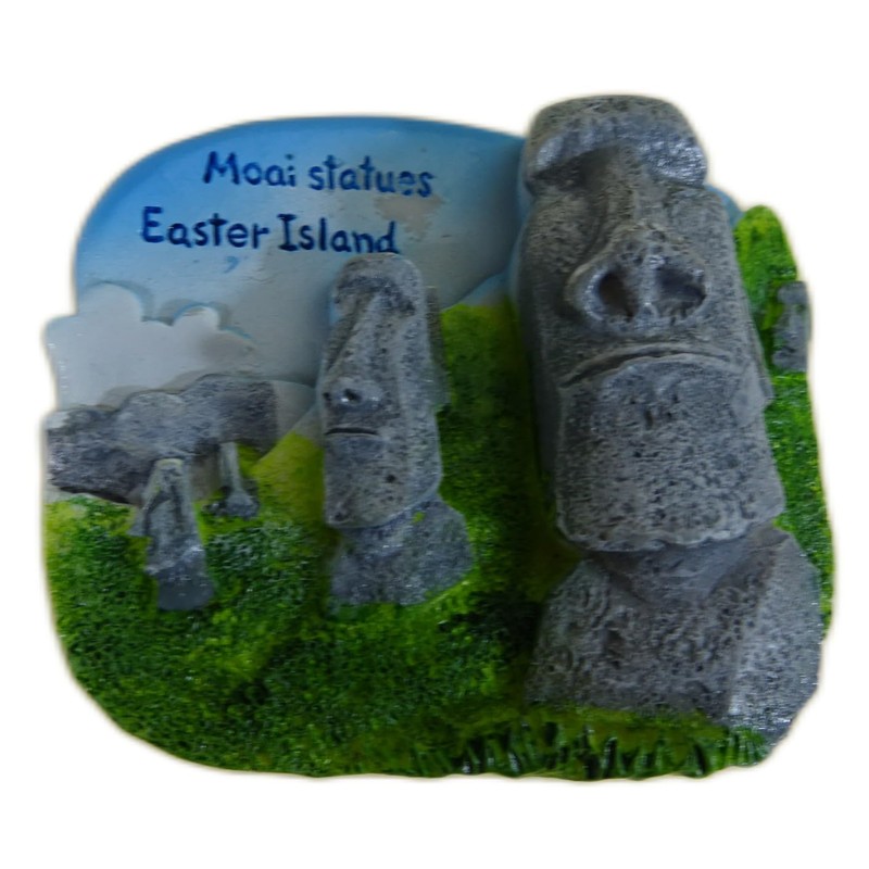 Souvenir Magnet Moai Easter Islands 7 x 6 x 2