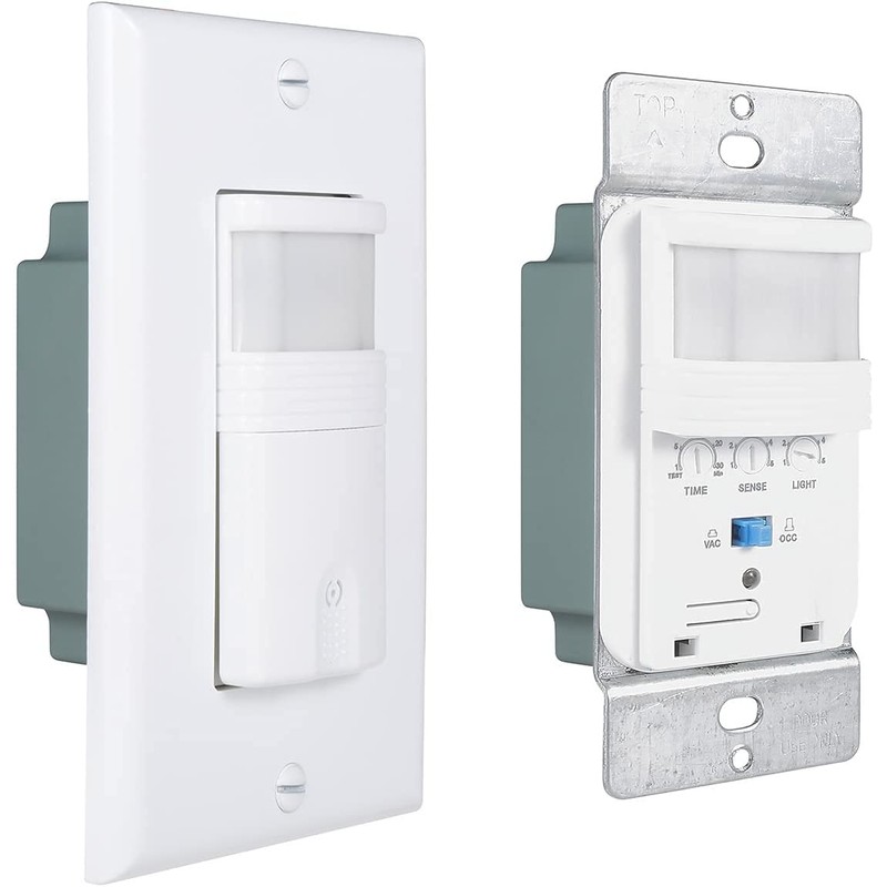 EverElectrix 10 Pack Motion Sensor Light Switch, Neutral Wire Required,