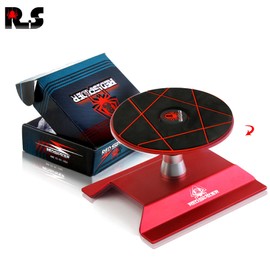 REDSPIDER - Soporte de trabajo para coche RC de aluminio, estación de trabajo de 360 grados para escala 1/8 1/10 1/12 (rojo)