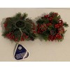 Vintage 2 Piece Christmas Candle Rings Wreath by Colonial Candle