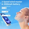 Digihan 2025 Magnetic Phone Fan 3-in-1 Hands-Free Neck/Waist/Handheld, 80g Lightweight