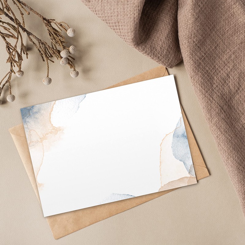 50 x Letter Paper DIN A5 Printed on Both Sides