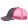 Lids Blank Slam Dunk Trucker Adjustable Snapback Hat, Charcoal/Neon Pink