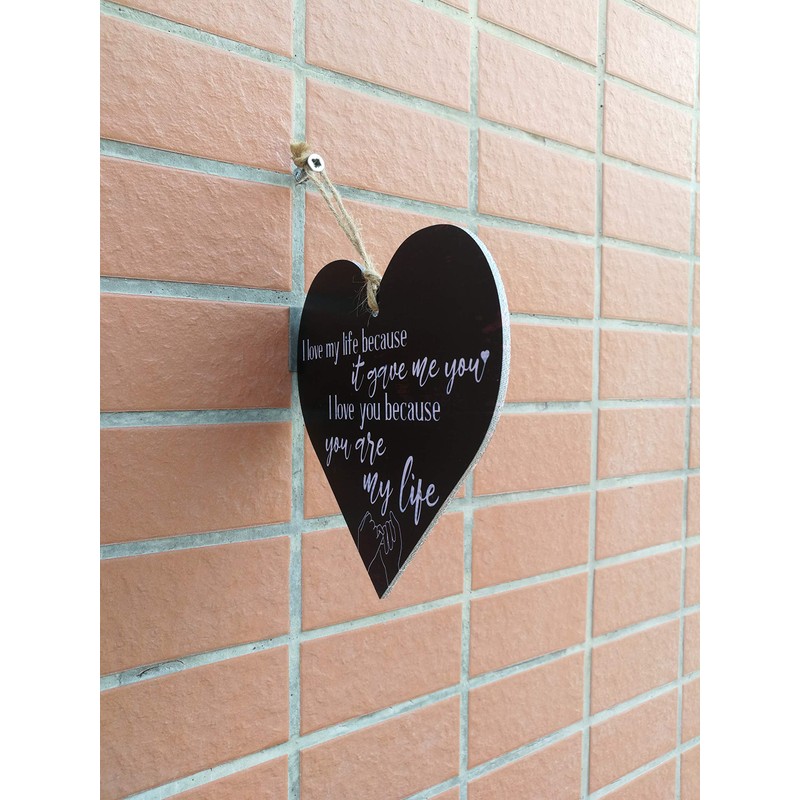 CARISPIBET I love my life | home decorative sign romantic