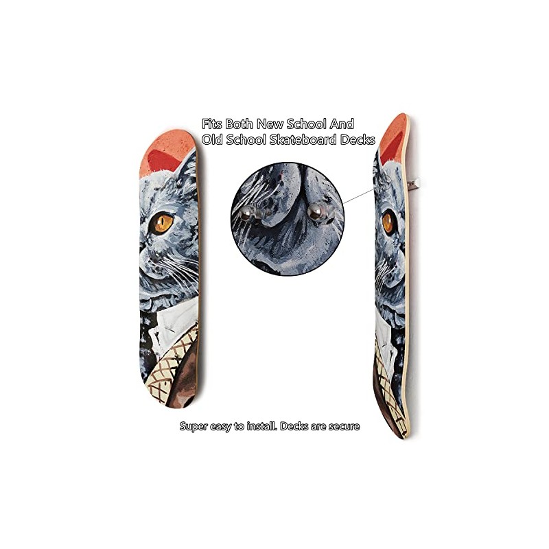 Alumy Skateboard Deck Wall Mount for Display and Decoration