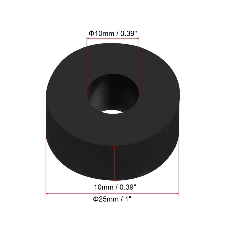 PATIKIL Anti-Vibration Spacers Rubber Damping Gasket Rubber Spacers Multi-Purpose 8