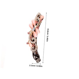 WOONEKY Banana Hair Clips for Women Rhinestone Banana Clip Hair Clamp for Women