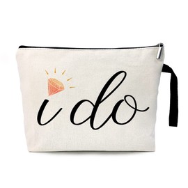 ZHANTUONE I Do-Bride Gifts Cosmetic Bag，Bride Gifts，Bridal Shower Gifts，Wedding Gift，Wedding Vows，Engagement Gifts，Commemorative Gift，Wedding Gifts，Wedding Party Gifts