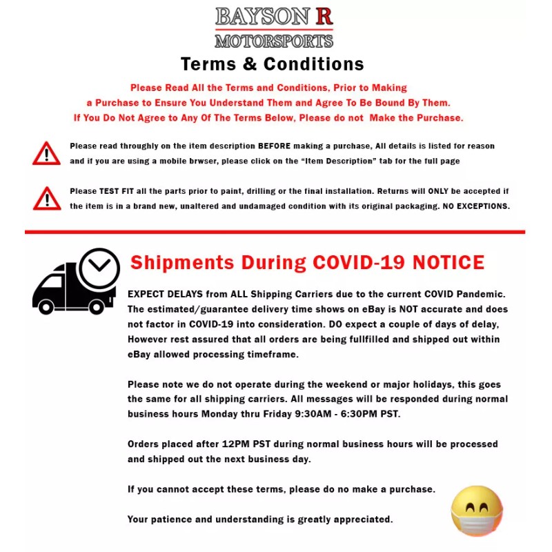 BaysonR Fits 18-23 Kia Stinger Side Window Rain Guard Visors