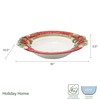 Fitz and Floyd Holiday Home Garland Serving Bowl, 16 Inch