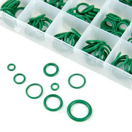 WUDQIJI Sealing Rings Set HNBR O-Ring Assortment 270 Pieces O-Ring Seal Rubber Seals Rings Sealing Rings O Ring Seal Rubber O-Ring Car for Sanitary Air Conditioning Repair (18 Sizes in Green)