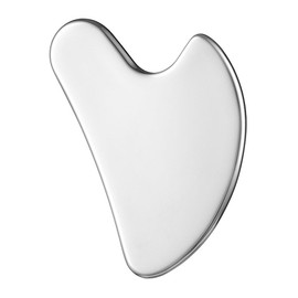 Gua sha Massage Plate, Total Body Massage, Stainless Steel Facial Beauty Massager, Heart Shape, Stainless Steel, Perfect Gift, 1 Piece