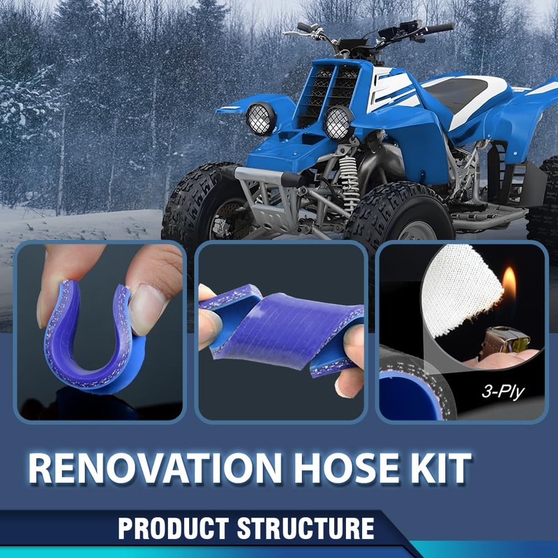 PIT66 Silicone Radiator Hose Kit Compatible with Yamaha Banshee 350