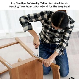 4 Set Straight Brackets, Stainless Steel Mending Plates Connecting Plates Flat Straight Brace Brackets with Holes Metal Joining Plates for Wood