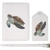 Azeeda 'Sea Turtle' Passport Cover & Luggage Tag Travel Set