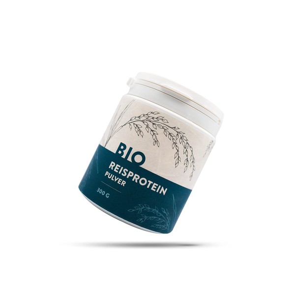 1001 Frucht Organic Rice Protein Powder 90% - Rice Protein Powder Organic - Rice Protein Powder - 300 g Protein Powder
