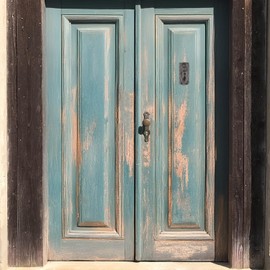 Antique Door Knocker Bird Woodpecker Cast Iron Brown - Rustic Door Knocker Made of Iron in Country House Style - Vintage Decoration for Front Door or Garden Gate Weatherproof and Solid