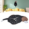 Wall Clock Self Adhesive Waterproof 3D Effect Silent Movement Dog