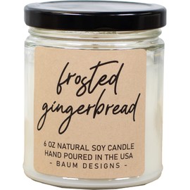Scented Soy Candle (Frosted Gingerbread, 6 oz.)