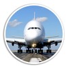 DestinationVinyl 2 x 10cm Airbus A380 Vinyl Sticker - Plane