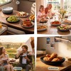 Homienly Deep Dinner Plates Set of 8 Alternative for Plastic
