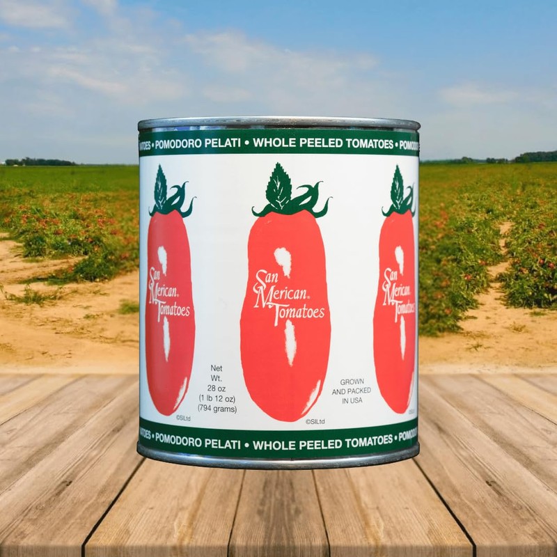 SMT San Merican Tomato Whole Peeled Tomatoes, 28oz (Pack of