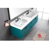 LOPOO Oval Ceramic Self-Rimming Bathroom Sink, Modern Design with Stain