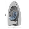 Silvotek - Funda para silla colgante de patio - Cubierta