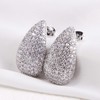 Guptue gold plated cubic zircon earrings eardrop ball stud fashion