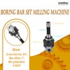 Kimllier 3 Inch Boring Head R8 Shank 12Pcs 3/4 Inch
