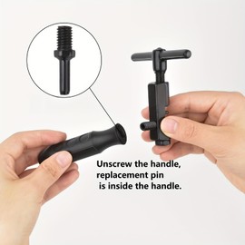 ZHIQIU Bike Chain Breaker Tool, Universal Bicycle Chain Tool for 1/3/5/6/7/8/9/10/11/12/13 Speed Chains Link Durable Bike Chain Cutter Tool with Spare Replaceable Pin